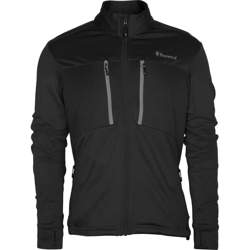 Pinewood Men's Abisko Power Fleece Black Pinewood Men's Abisko Power Fleece Black
