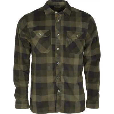 Pinewood Men's Finnveden Canada Fleece Shirt Green/Black