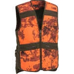 Pinewood Men's Furudal Hunter Pro Camou Vest Strata Blaze/Suede Brown