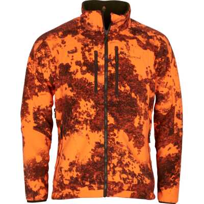 Pinewood Men's Furudal Reversible Camou Fleece Jacket Hunting Brown/Strata Blaze