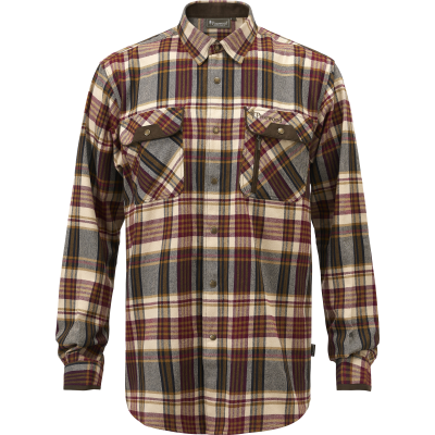 Pinewood Men's Prestwick Exclusive Shirt Bordeaux/Beige