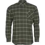 Pinewood Men's Värnamo Flannel Shirt Dark Green/Green