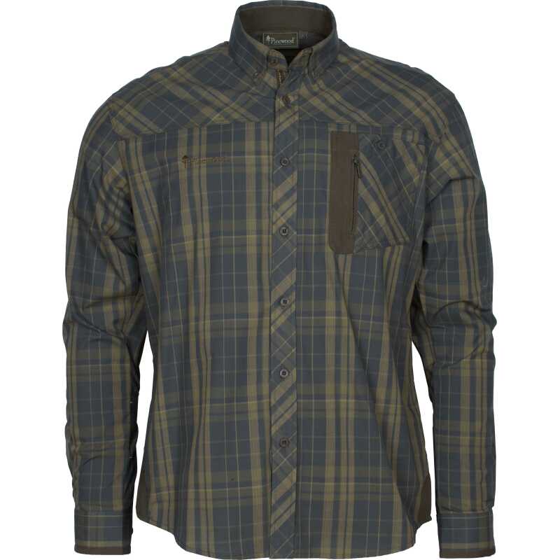 Pinewood Men's Wolf Shirt Dark Green