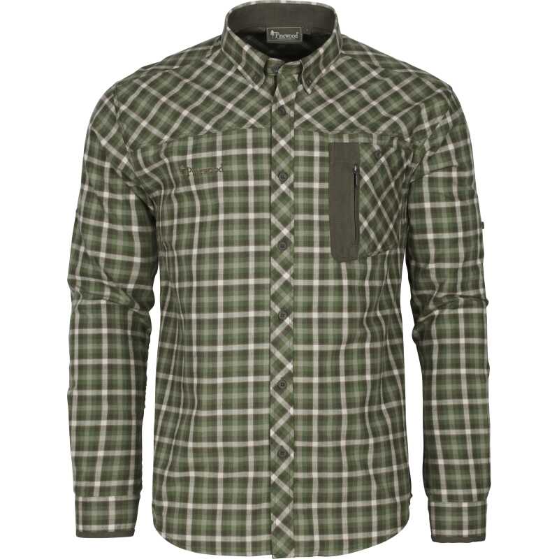 Pinewood Men's Wolf Shirt Pinegreen/Offwhite Pinewood Men's Wolf Shirt Pinegreen/Offwhite