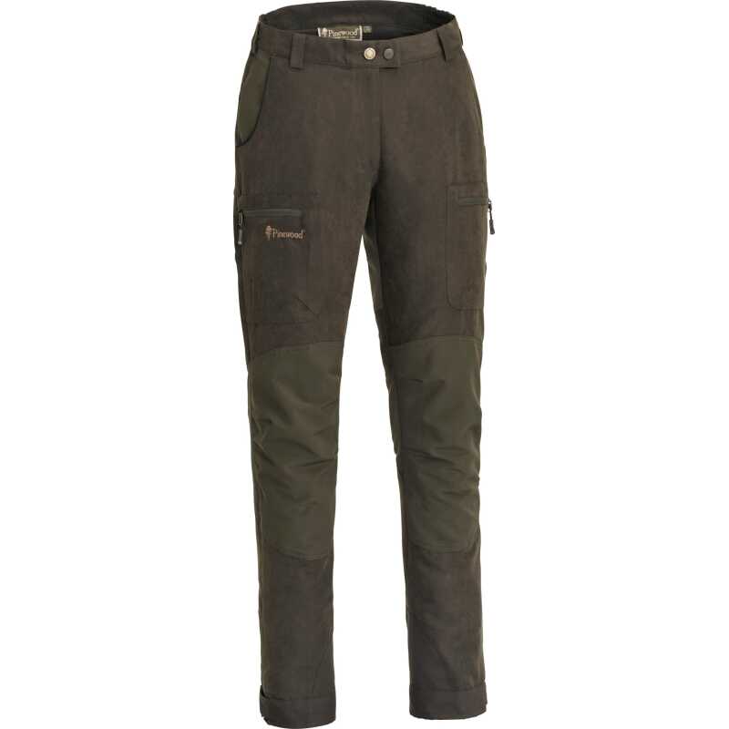 Pinewood Women's Caribou Hunt Extreme Pants Suede Brown/Dark Olive Pinewood Women's Caribou Hunt Extreme Pants Suede Brown/Dark Olive