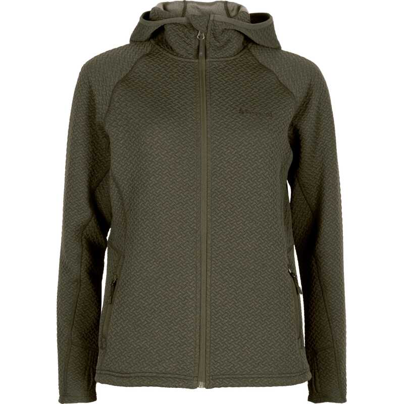 Pinewood Women's Everyday Travel Full Zip Hoodie D.Green Mel Pinewood Women's Everyday Travel Full Zip Hoodie D.Green Mel