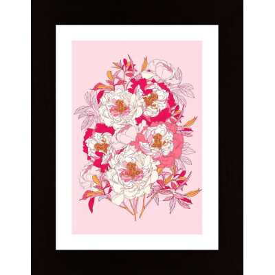Pink Peonies Poster