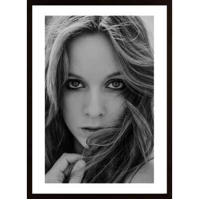 Portrait Of Young Brunette Poster