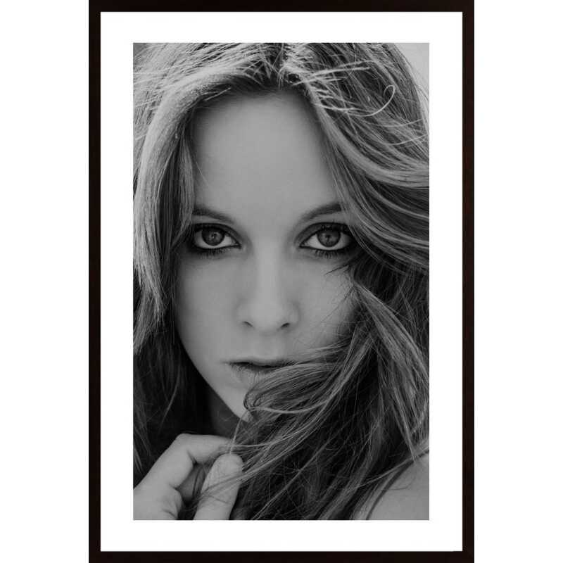 Portrait Of Young Brunette Poster