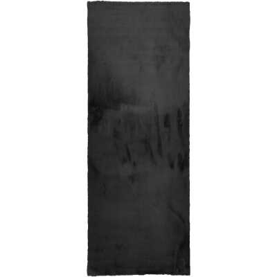 Rabbit Eco Svart 80x300 cm