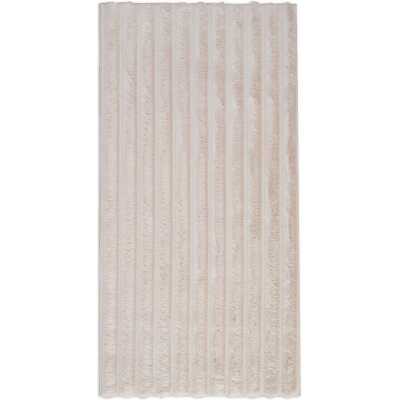 Rabbit Stripe Ljusbeige 80x300 cm Pälsmatta