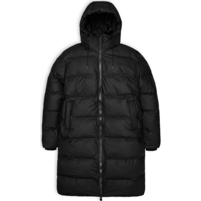 Rains Unisex Alta Long Puffer Jacket Black