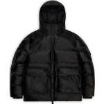 Rains Unisex Alta Puffer Cargo Jacket W3T3 Black Grain