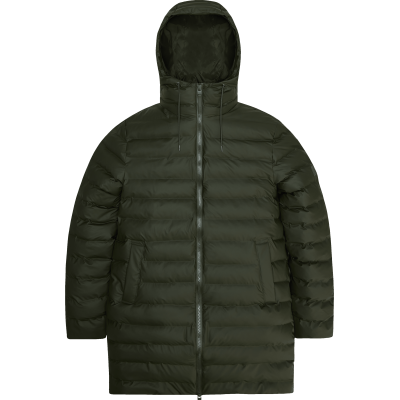 Rains Unisex Lohja Long Puffer Jacket W3T3 Green