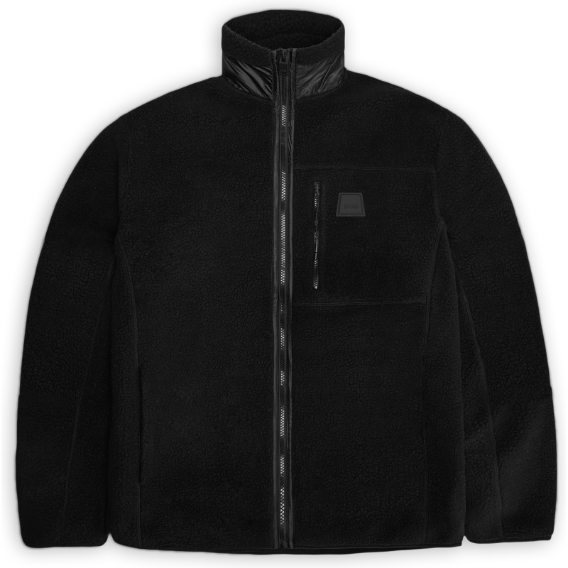 Rains Unisex Yermo Fleece Jacket T1 Black Rains Unisex Yermo Fleece Jacket T1 Black