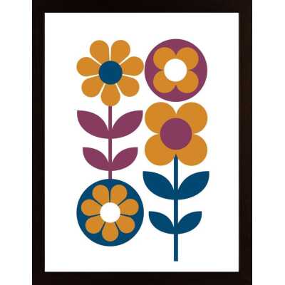 Retro Flower Poster