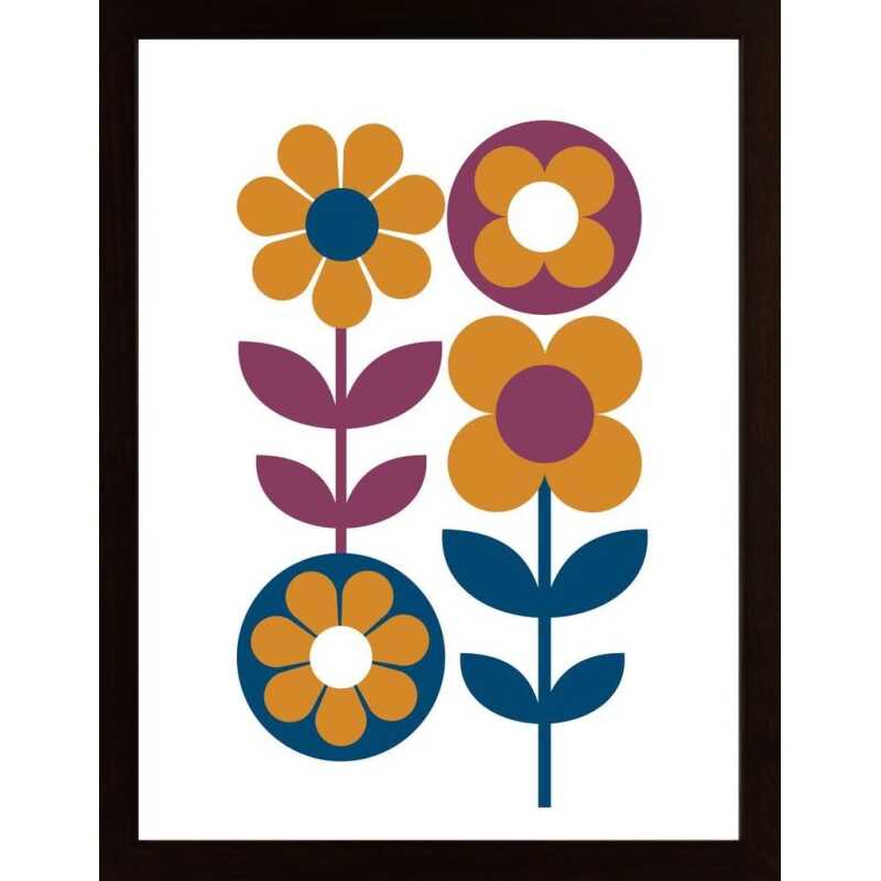 Retro Flower Poster