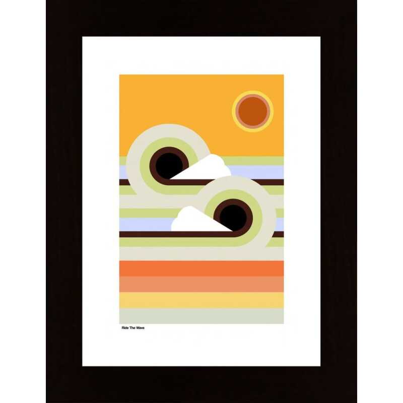 Ride The Wave Sunrise Poster