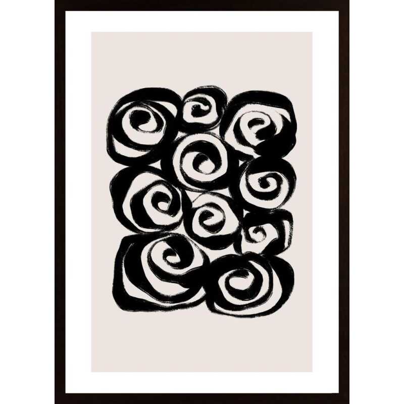 Rose Swirl Poster