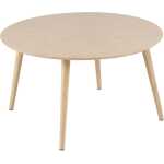Roslin runt soffbord, skiva UV-lackerad bambu, underrede WB-lackad bambu, Ø80x45 cm