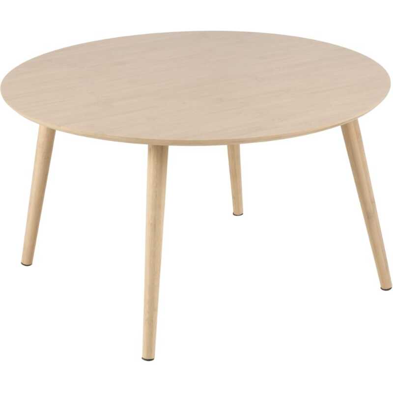 Roslin runt soffbord, skiva UV-lackerad bambu, underrede WB-lackad bambu, Ø80x45 cm