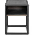 SPINDER DESIGN Diva One-Nightstand sängbord, m. 1 hylla - oljad ek och svart stål