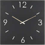 SPINDER DESIGN Time väggklocka, fyrkantig - svart stål