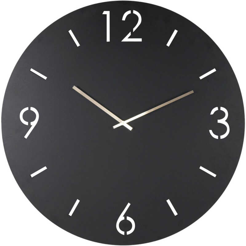 SPINDER DESIGN Time väggklocka, rund - svart stål SPINDER DESIGN Time väggklocka, rund - svart stål