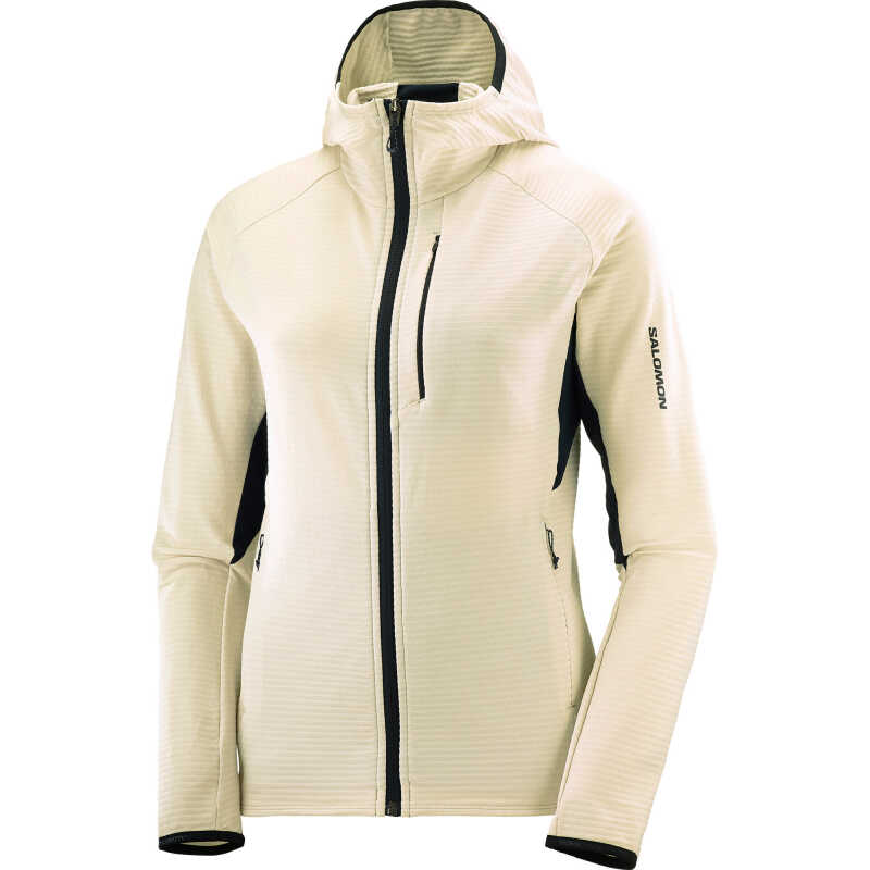Salomon Women's Essential Lightwarm Hoodie Rainy Day Salomon Women's Essential Lightwarm Hoodie Rainy Day