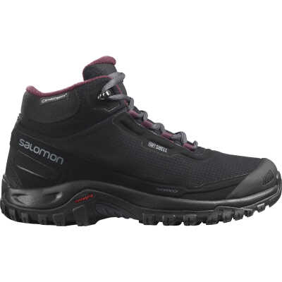 Salomon Women's Shelter ClimaSalomon Waterproof Black/Ebony/Wine Tasting