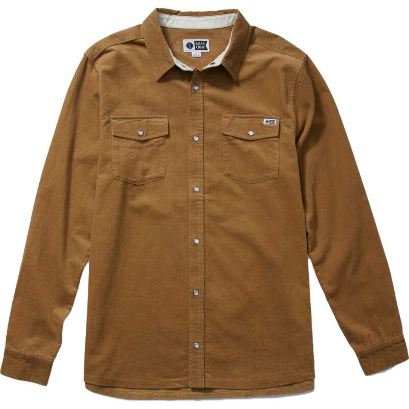 Salty Crew Men's Boondocks Corduroy Ls Straw