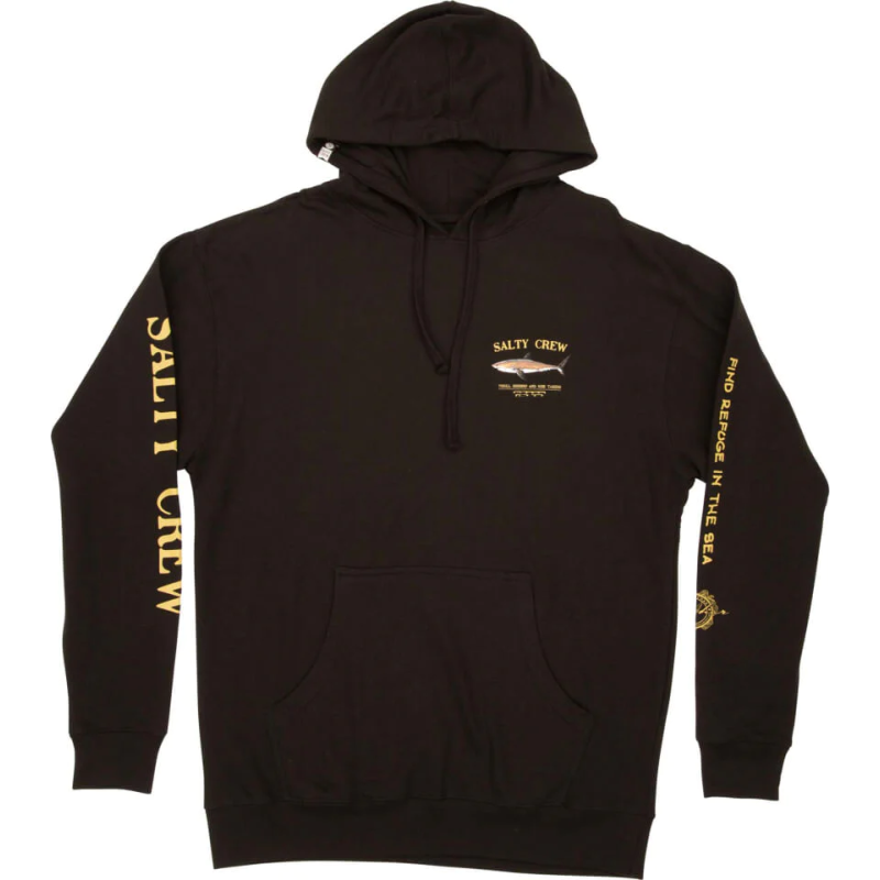 Salty Crew Men's Bruce Hood Fleece Black