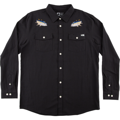 Salty Crew Men's Cortes Long Sleeve Woven Black