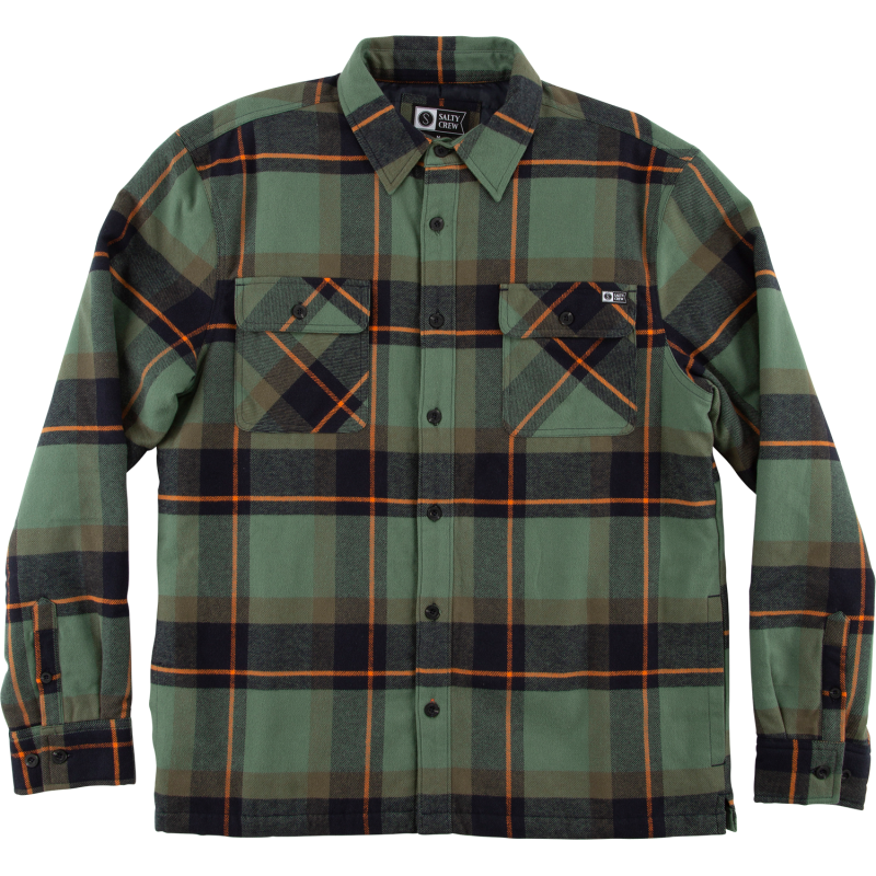 Salty Crew Men's Dawn Patrol Shacket Green