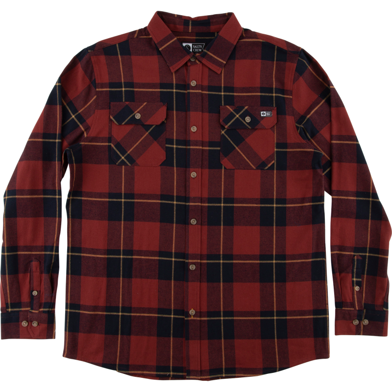Salty Crew Men's First Light Flannel Navy Salty Crew Men's First Light Flannel Navy