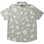 Salty Crew Men's Shoots SS Tech Woven Dusty Sage