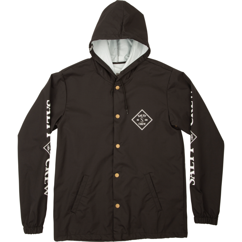 Salty Crew Men's Tippet Snap Jacket Black Salty Crew Men's Tippet Snap Jacket Black