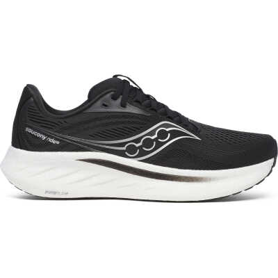 Saucony Men's Ride 18 Wide Black/white