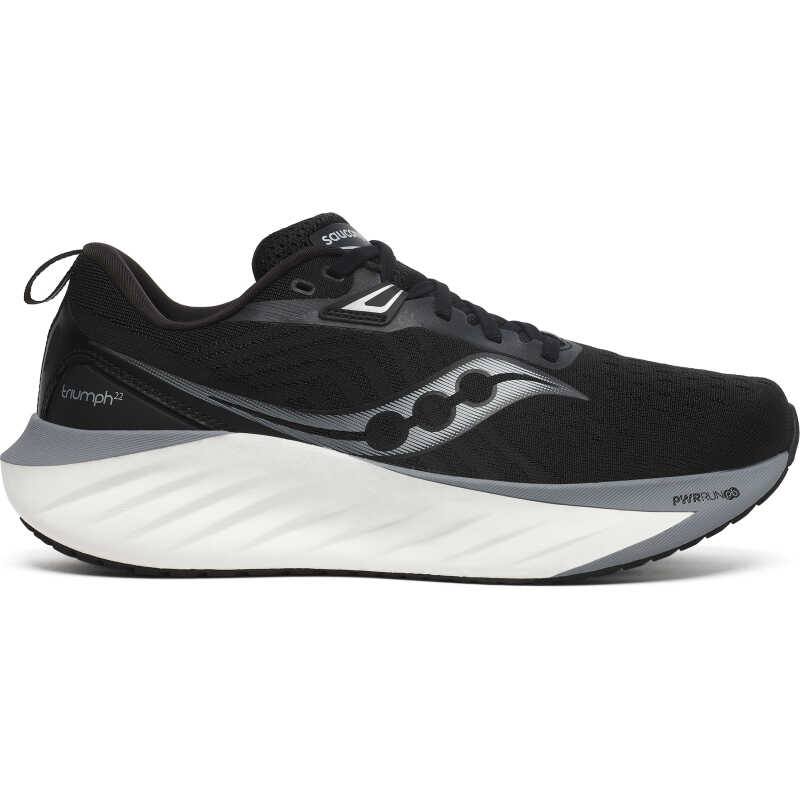 Saucony Men's Triumph 22 Black/White Saucony Men's Triumph 22 Black/White