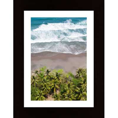 Sea Palm Trees And Beach Poster