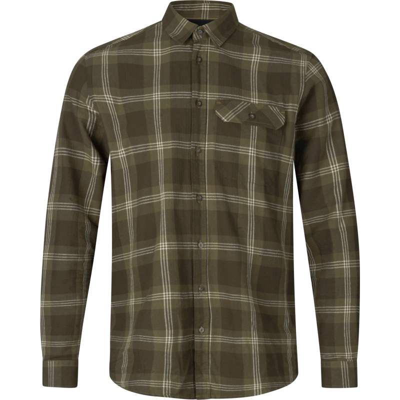 Seeland Men's Highseat Shirt Pine Green Check