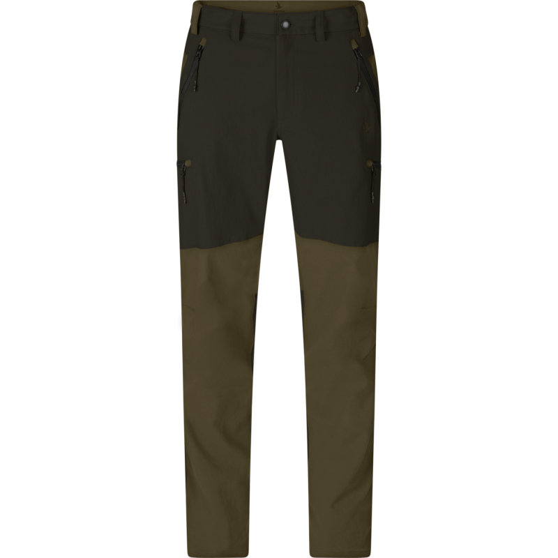 Seeland Men's Outdoor Stretch Trousers Grizzly Brown/Duffel Green