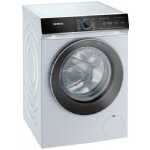 Siemens iQ700 WG44B2040 - Tvättmaskin - Wi-Fi - Fördjupning - bredd: 60 cm - höjd: 85 cm - frontmatad - 65 liter - 9 kg - 1400 rpm - white with chrome liquid matt/black door