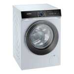 Siemens iQ700 WG56B2A40 - Tvättmaskin - Wi-Fi - Fördjupning - bredd: 60 cm - höjd: 85 cm - frontmatad - 70 liter - 10 kg - 1600 rpm - white with chrome liquid matt/black door