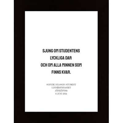 Sjung Om Studentens Lyckliga Dar Poster