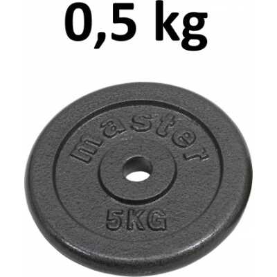 Skolvikt för 25 mm stång Master Fitness 0,5kg