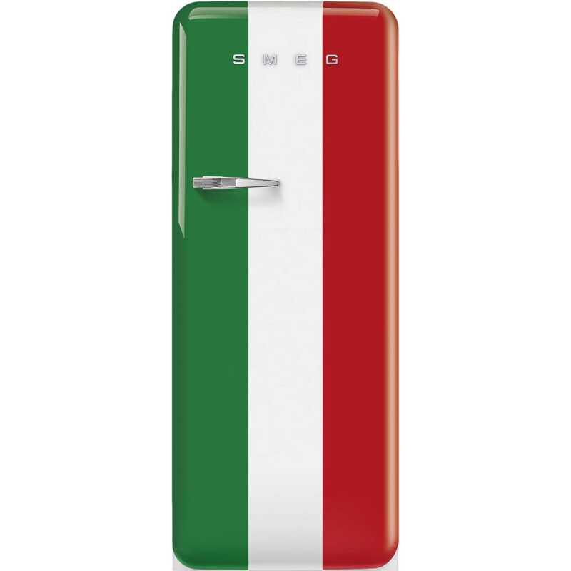 Smeg 50's style kyl/frys kombiskåp FAB28RDIT5 (Italienska flaggan)