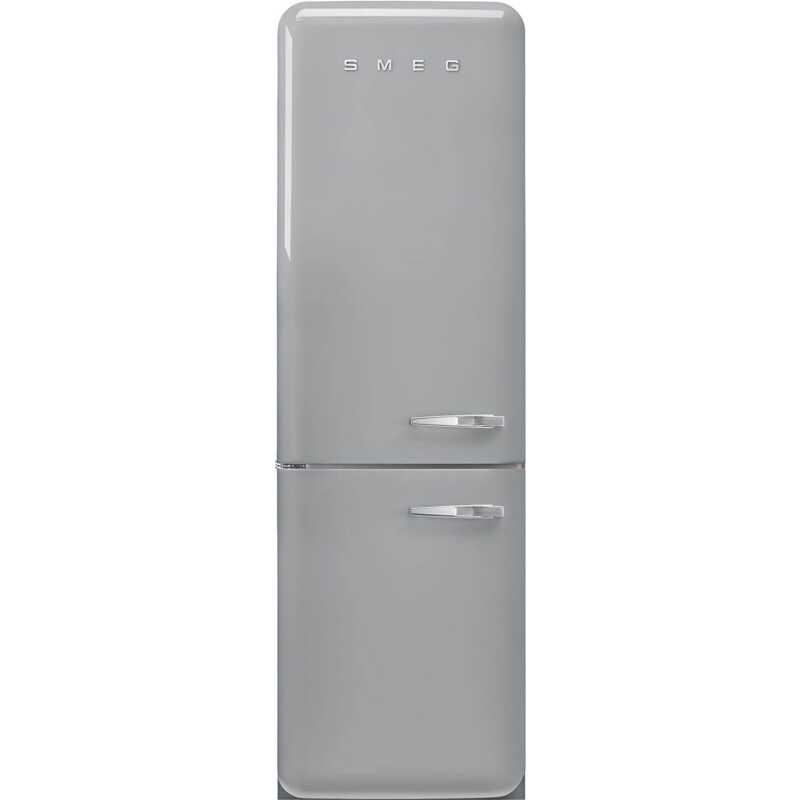 Smeg 50's style kyl/frys kombiskåp FAB32LSV5 (silver) Smeg 50's style kyl/frys kombiskåp FAB32LSV5 (silver)
