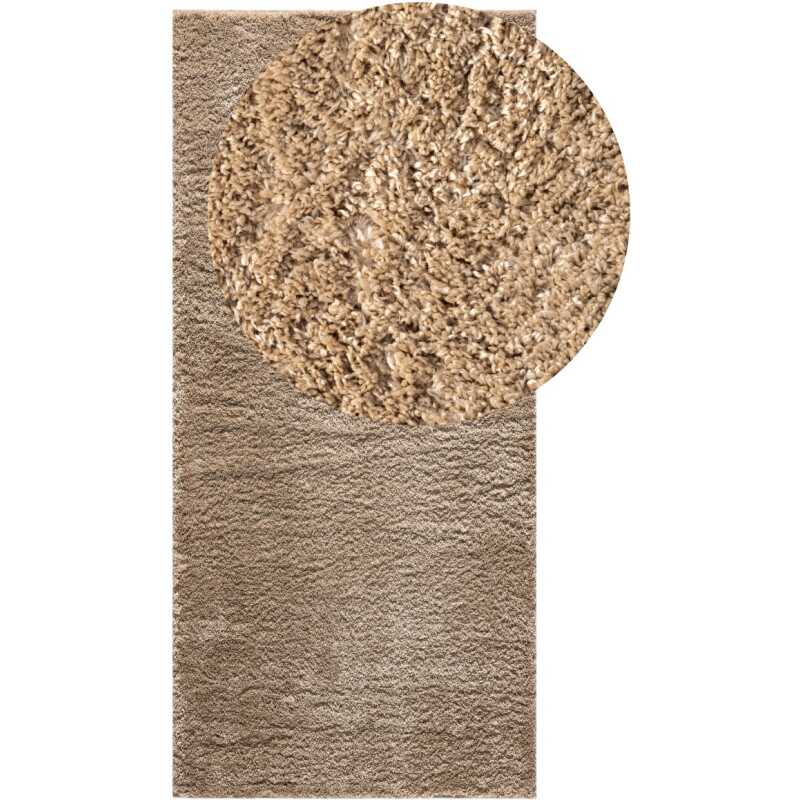 Softy Mörkbeige 80x150 cm Mjuk Ryamatta