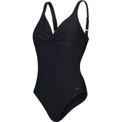Speedo Women's Shaping Cross Knot 1 Piece Black